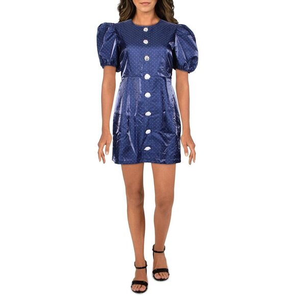 Danielle Bernstein Dresses & Skirts - Danielle Bernstein Womens Juniors Party Short Mini Dress Blue 10